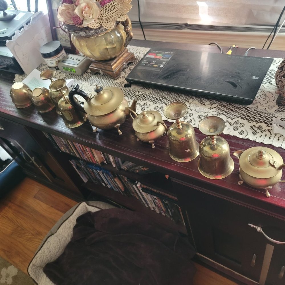 Full Brass Tea Set